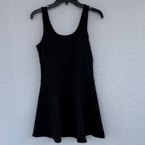 HALARA Black Sleeveless Fit-and-Flare Dress